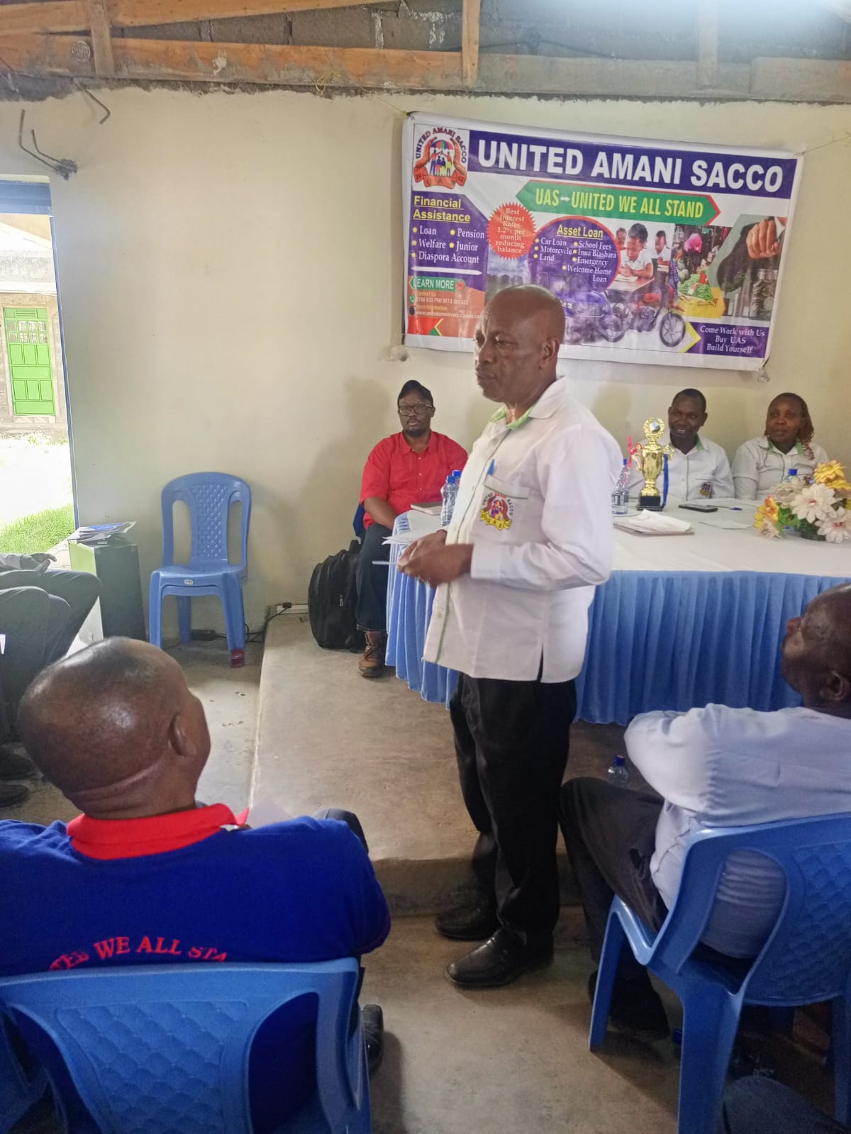 Chairman Addressing Members at AGM